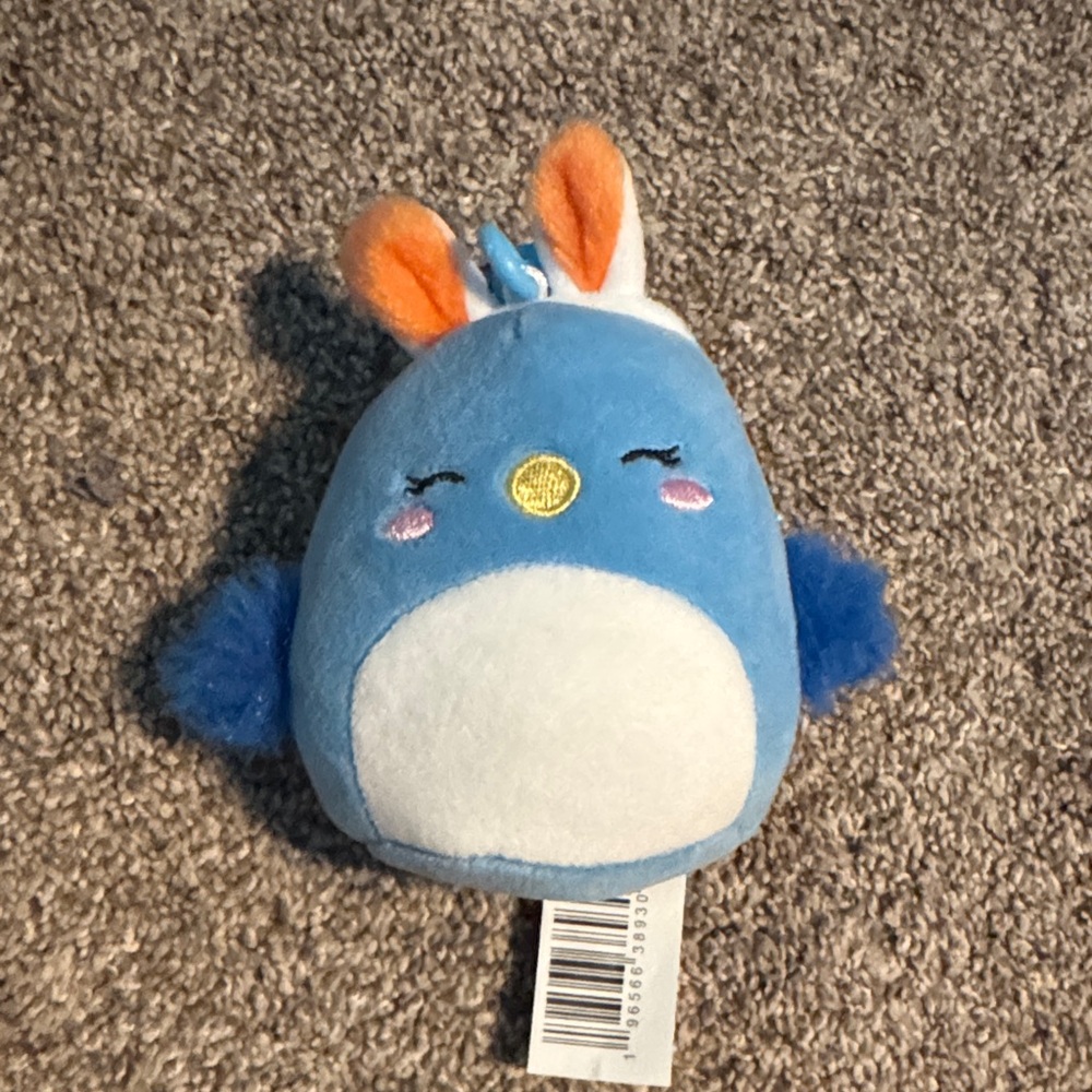 Squishmallows Blue and White Stuffed Animal